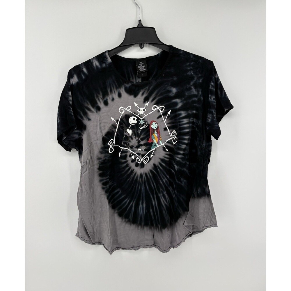 Torrid Disney Nightmare Before Christmas Jack Sally Tie Dye T-Shirt Plus Size 1